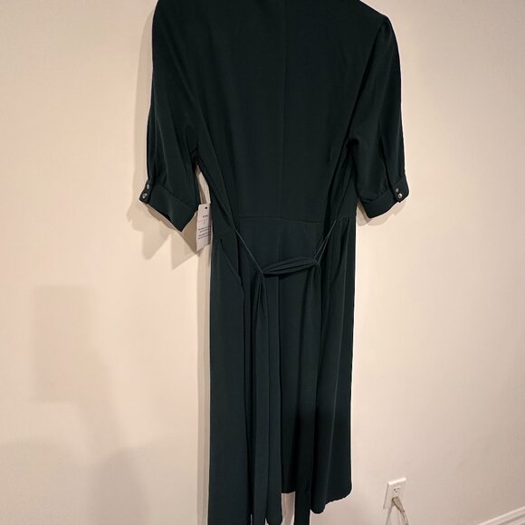 WILLA Dark Green Shirt Dress - NWT - Picture 4 of 4